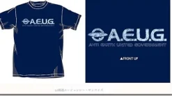 AEUG Hand Written Logo T-Shirt Navy M