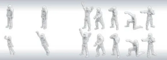 1/144 Builders Parts: MS Figure 01 (White)