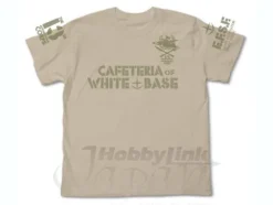 Cafeteria of White Base T-Shirt Light Beige XL