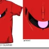 Char's Zaku Mono-Eye 04 T-Shirt L Red