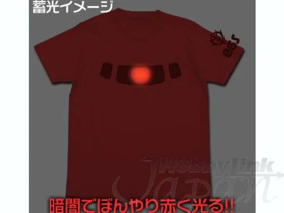 Char Zaku Mono-Eye Luminous T-Shirt Red XL