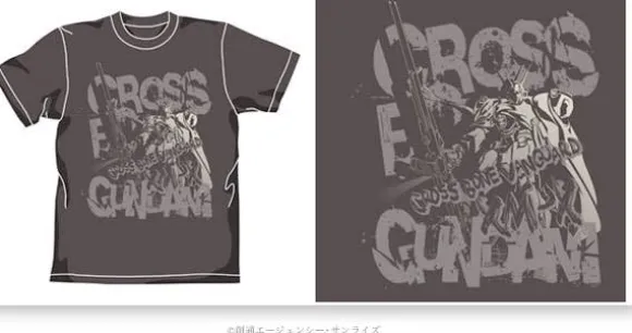 Cross Bone Gundam T-Shirt Charcoal XL