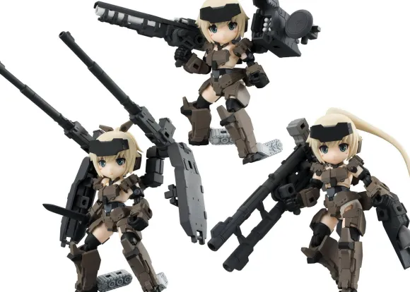 Desktop Army Frame Arms Girl KT-321f Gourai Series Ver1.2: 1Box (3pcs)