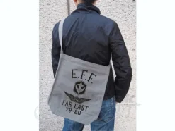 E.F.F. Far East Shoulder Tote Bag Grey