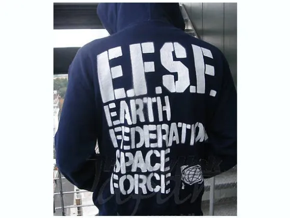 EFSF Military Zip-Up Parka Navy M