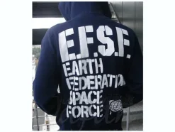 EFSF Military Zip-Up Parka Navy L