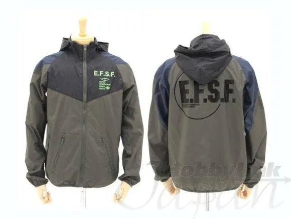EFSF Nylon Jacket Black x Moss XL