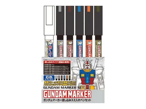 Gundam Marker Extra Thin Type for Panel Lines Set
