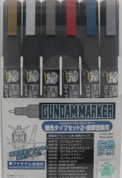 Gundam Marker Ultra Fine Set 2 (6pcs)