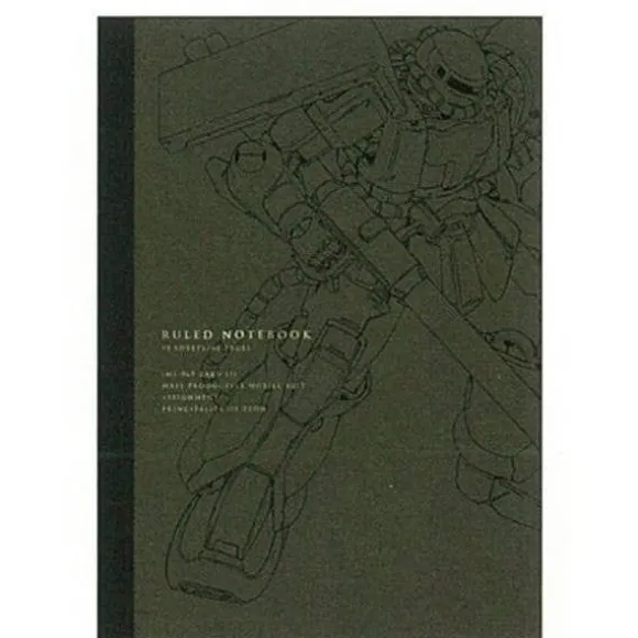 Gundam Stationery VI Notebook B5 MS-06F (Zaku II)