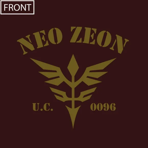 Gundam UC: Neo Zeon Heavy Weight T-shirt BURGUNDY XL