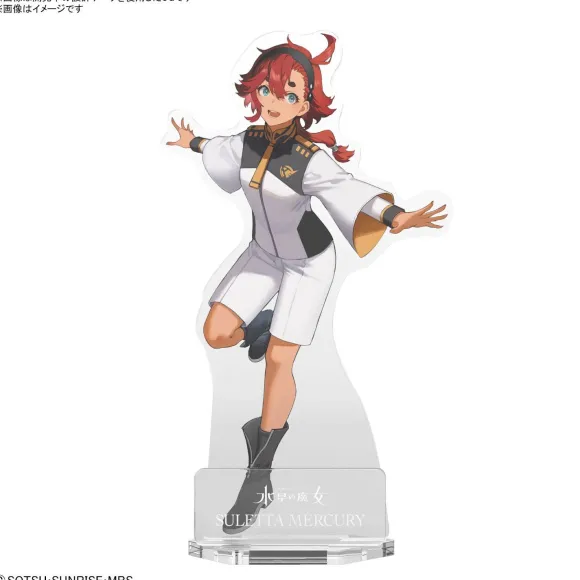 Gunpla Package Art Acrylic Stand Suletta Mercury