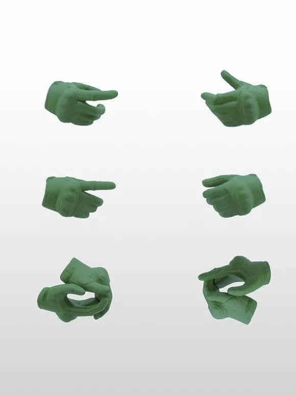 Little Armory LAOP07: figma Tactical Gloves 2 Revolver Set (Green)