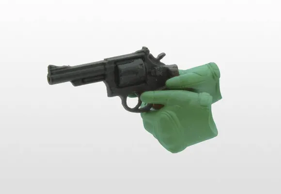 Little Armory LAOP07: figma Tactical Gloves 2 Revolver Set (Green)