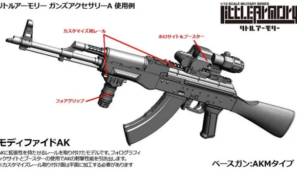 1/12 Little Armory LD022 Gun Accessories A2