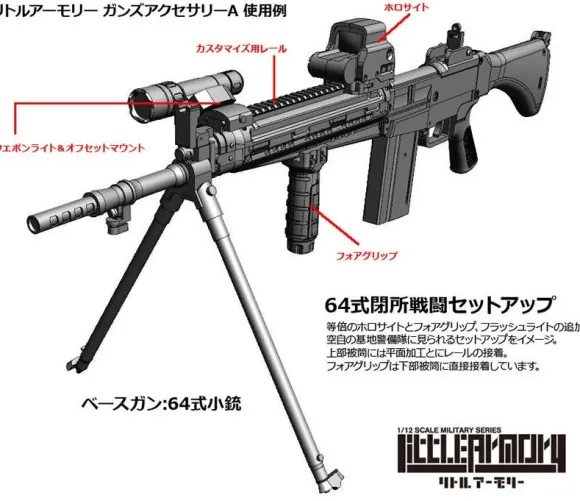 1/12 Little Armory LD022 Gun Accessories A2