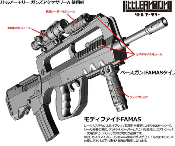 1/12 Little Armory LD022 Gun Accessories A2