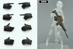 LittleArmory-OP3: figma Tactical Gloves (Stealth Black) (Reissue)