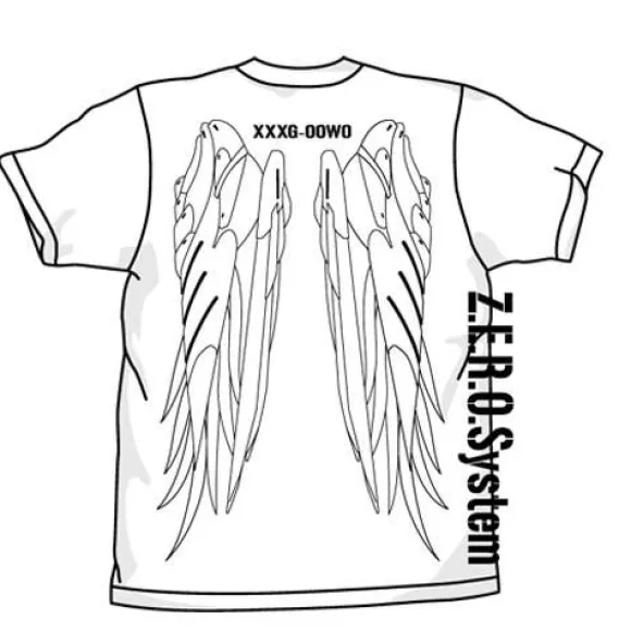 Mobile Report Gundam W: Wing Gundam Zero T-Shirt / White-L
