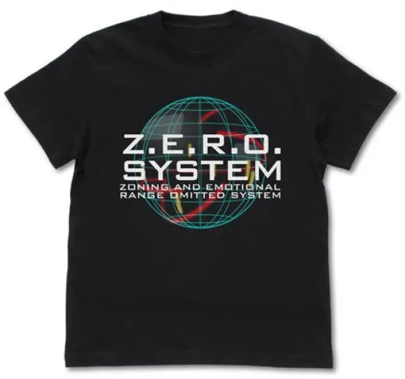 Mobile Report Gundam W: Zero System T-Shirt / Black-XL