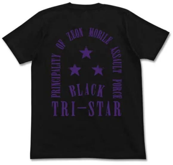 Mobile Suit Gundam: Black Tri-Star T-Shirt / Black-Xl