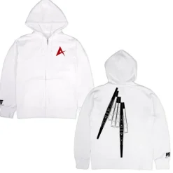 Mobile Suit Gundam: Char's Counterattack: RX-93 NU Gundam Zip Hoodie / White-L