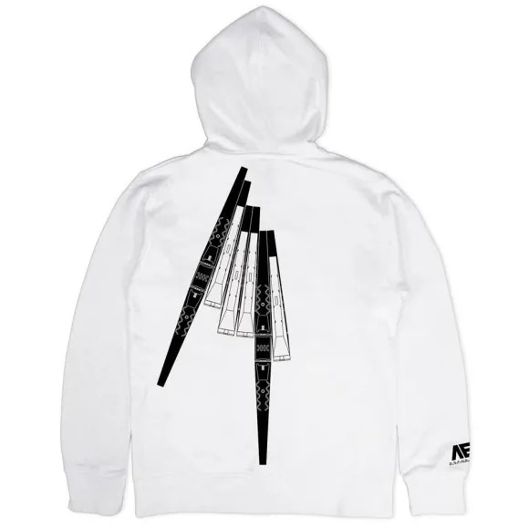 Mobile Suit Gundam: Char's Counterattack: RX-93 NU Gundam Zip Hoodie / White-XL