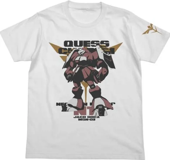 Mobile Suit Gundam Char's Counterattack MSN-03 Jagd Doga T-Shirt Quess Ver. White-L