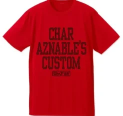 Mobile Suit Gundam: Char's 3 Times Dry T-Shirt: Red-XL
