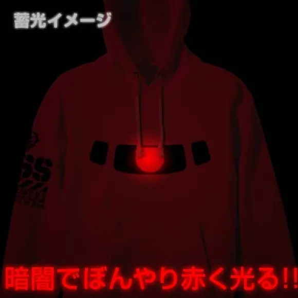 Mobile Suit Gundam Char's Zaku Mono-Eye Luminous Parka Red M