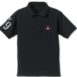 Mobile Suit Gundam Dom Mono-Eye Embroidered Polo Shirt Black-XL
