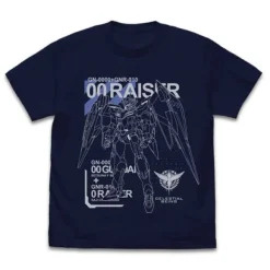 Mobile Suit Gundam 00: Double O Raiser T-Shirt / Navy-Xl