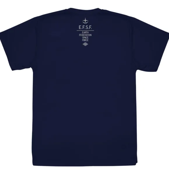 Mobile Suit Gundam: Earth Federation Space Force Dry T-Shirt / Navy-L