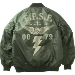 Mobile Suit Gundam: Earth Federation Space Force MA-1 Jacket Moss L