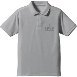 Mobile Suit Gundam Earth Federation Space Force Polo Shirt : OX Gray-M