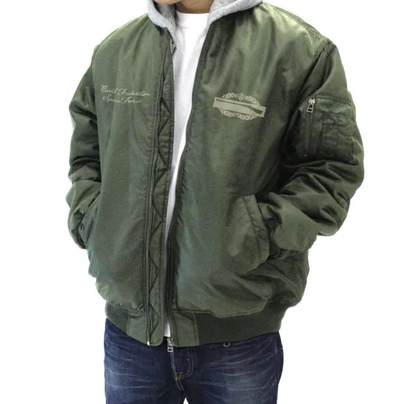 Mobile Suit Gundam: Earth Federation Space Force MA-1 Jacket Moss XL