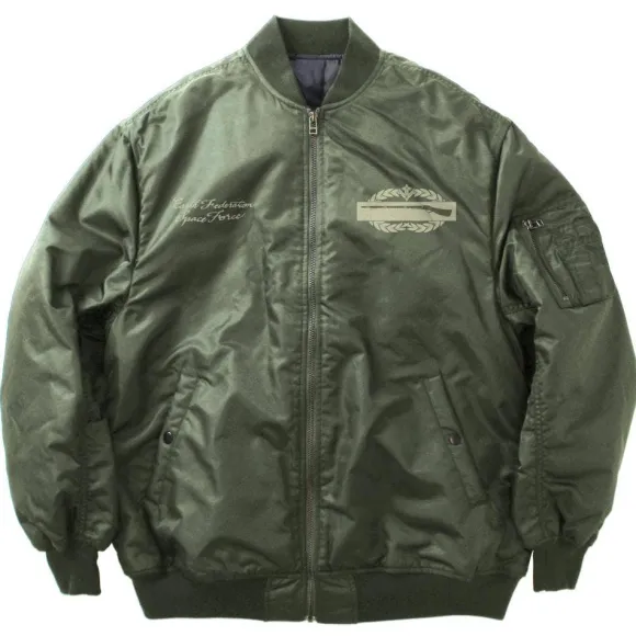 Mobile Suit Gundam: Earth Federation Space Force MA-1 Jacket Moss XL