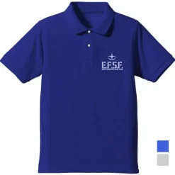 Mobile Suit Gundam: Earth Federation Space Force Polo Shirt / Cobalt Blue-M
