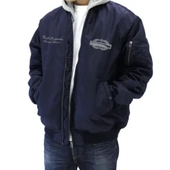 Mobile Suit Gundam: Earth Federation Space Force MA-1 Jacket Navy L