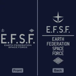 Mobile Suit Gundam: Earth Federation Space Force Dry T-Shirt / Navy-M