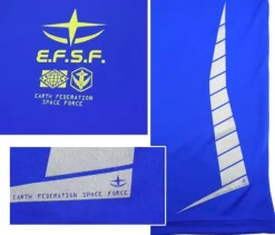 Mobile Suit Gundam: Earth Federation Forces Dry T-Shirt / Cobalt Blue-S