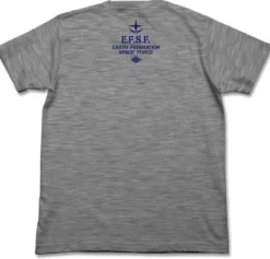 Mobile Suit Gundam: E.F.S.F. Dry T-Shirt: Heather Gray-L