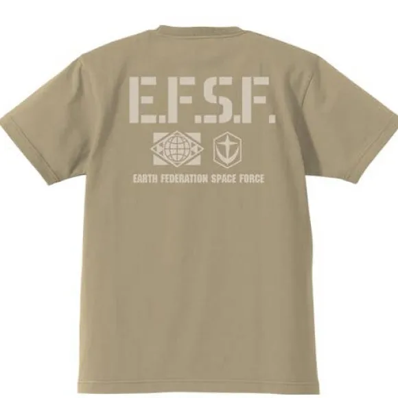 Mobile Suit Gundam E.F.S.F Heavyweight T-Shirt Sand Khaki XL