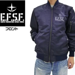 Mobile Suit Gundam: E.F.S.F. MA-1 Jacket: Navy - S