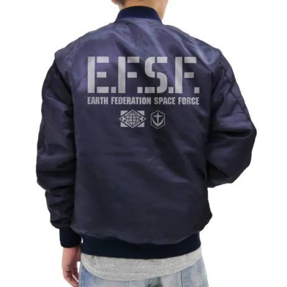 Mobile Suit Gundam: E.F.S.F. MA-1 Jacket: Navy - XL
