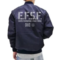 Mobile Suit Gundam: E.F.S.F. MA-1 Jacket: Navy - L