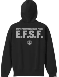 Mobile Suit Gundam: E.F.S.F. Zip Parka: Black - L