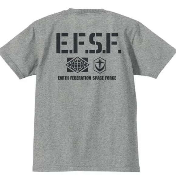 Mobile Suit Gundam: Federal Army Heavyweight T-Shirt / Mix Gray-Xl