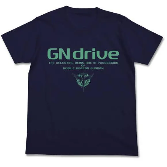 Mobile Suit Gundam 00: Gn Drive T-Shirt / Navy-L