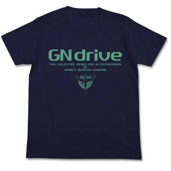 Mobile Suit Gundam 00: GN Drive T-shirt / Navy - S